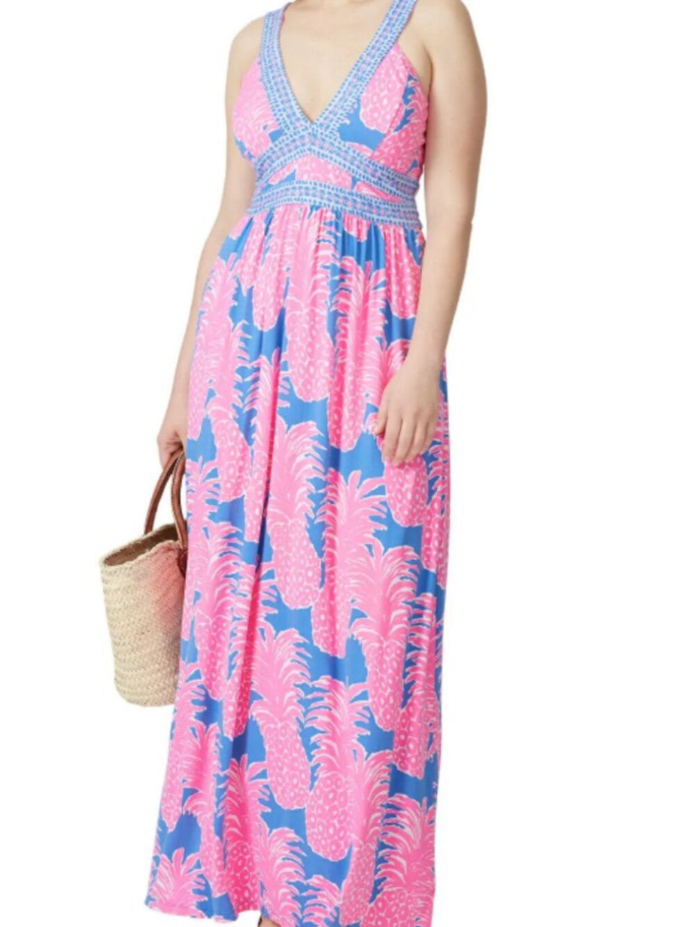 Lilly Pulitzer Women's Taryn Maxi Dress Vacation Resortwear Preppy Beach Sz 16